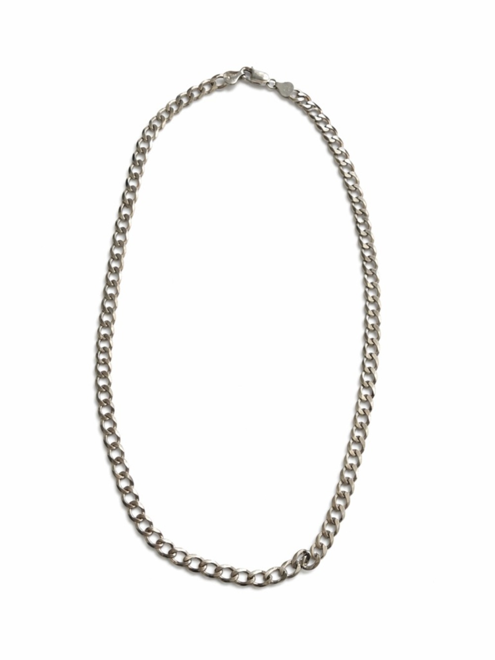 Curb Silver Chain Necklace✨